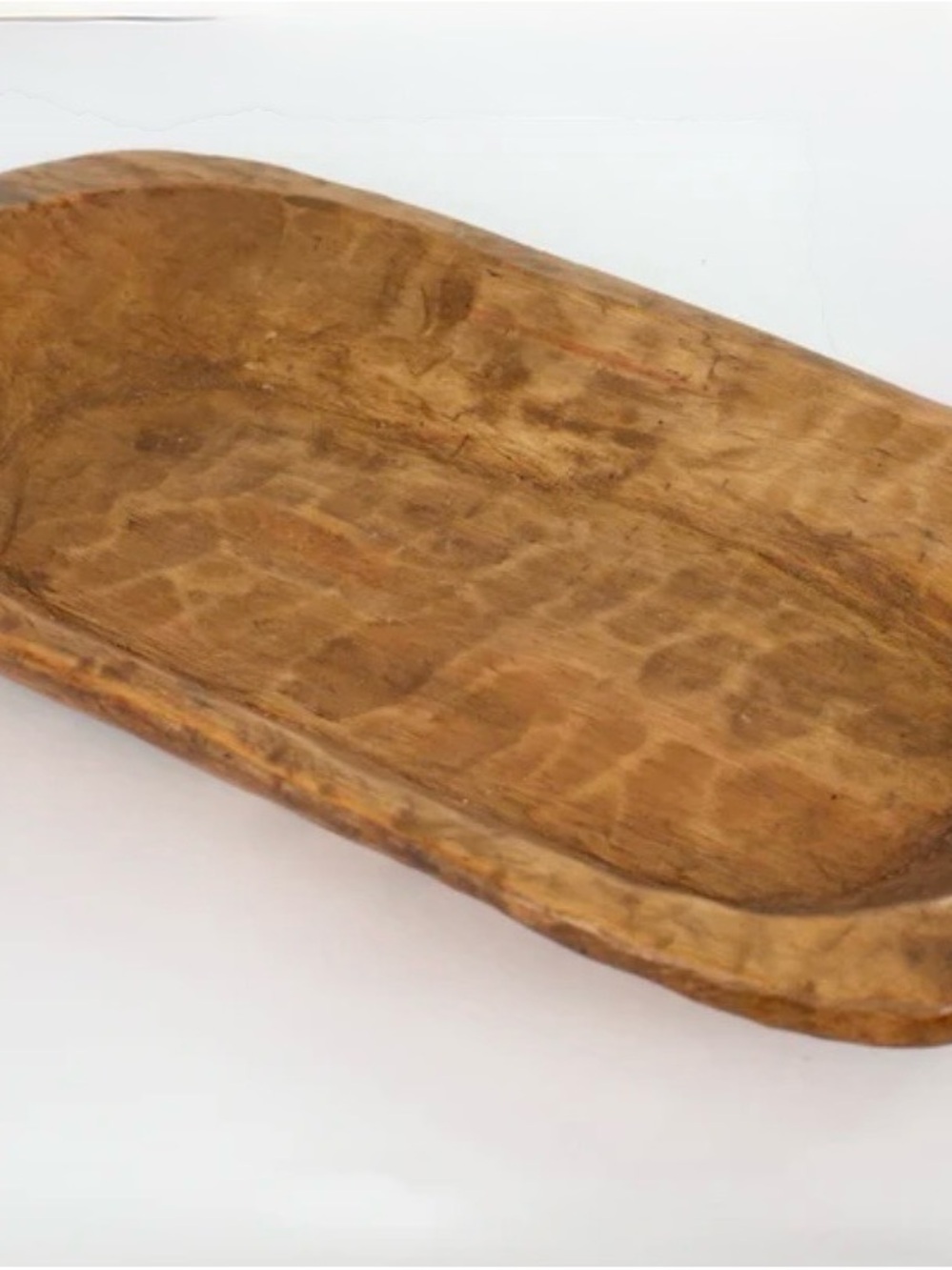 Rustic Wooden Dough Bowl-Batea-Wood